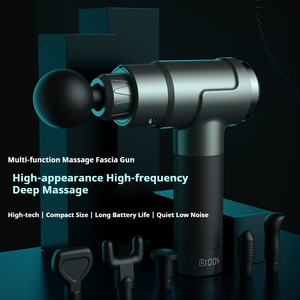 Masajeador Facial eléctrico doble individual 6 tipos de cabezales de masaje terapia de alivio de percusión de tejido profundo 45dB pistola de masaje bajo - Product Image 2