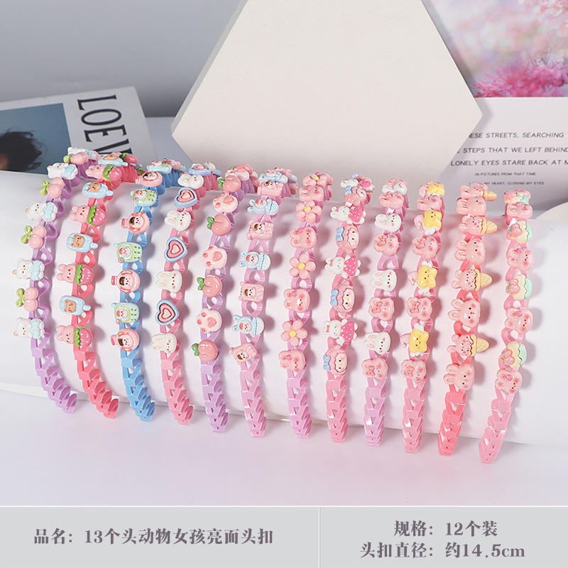 5ชุดผสม Hairbands การ์ตูน1ชิ้น (รูปแบบสุ่ม)