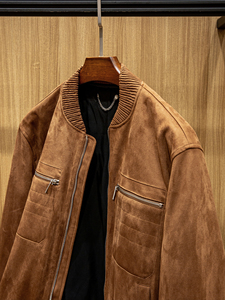 من Yuppie حامل جلد الغنم المحبب الصاعد الصاعد الصاعد الصاعد الصاعد من Yuppie جلد الغنم ذو السحاب إغلاق للخريف والشتاء للرجال - Product Image 4