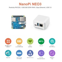 Carte de développement NanoPi NEO3 d'approvisionnement d'usine jeu de puces RK3328 avec port Ethernet Gigabit et mémoire 2 Go OpenWrt OS