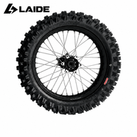 Ensemble de roues tout-terrain Sur Ron Ultra Bee 21/18 pouces, rayons argentés, moyeux noirs avec pneus Kenda pour moto électrique de motocross