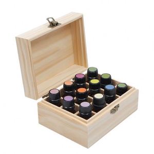 Caja de Almacenamiento de Pino Personalizable con Logotipo, 12 Compartimentos, para Aceites Esenciales - Product Image 3