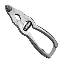 Coupe-ongles de podologie de qualité chirurgicale robuste, type cantilever, pour ongles mycosiques, en carbone