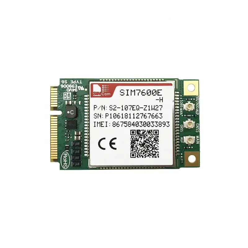 SIM7600E-H مصغرة بكيي 4G LTE Cat4 وحدة SIMCOM LTE-FDD ل ZBT-WE3926 مضمونة 100% جديد الأصلي SIM7600