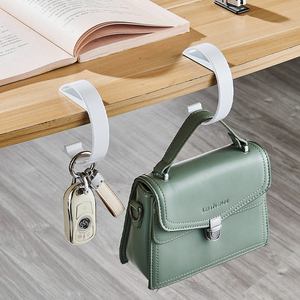 <span class=keywords><strong>Crochet</strong></span> de bureau portable et pratique pour sac d'étudiant, à fixer sur le bord de la table ou du comptoir - Product Image 6