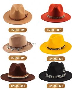 CUSTOM LOGO Luxury Wool Men Western Bands Unisex Texas Bulk Ranger Keychain Buy Wholesale Belt Buckle Cowboy Fedora Hats - Product Image 6