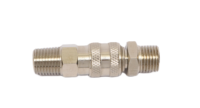 Raccords pneumatiques de type UE à prix d'usine, mini-connecteurs pneumatiques Rectus série 21, G1/8 BSP, accouplement rapide compact à haut débit