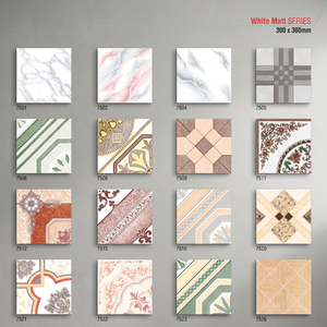 Carrelages de sol émaillés en céramique de surface rustique rectifiée brillante de conception imprimée ordinaire 16x16 12x12 30x30 40x40 300x300 400x400 - Product Image 6