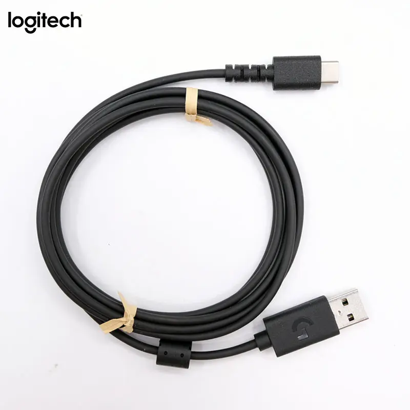 Logitech orijinal tip-c şarj kablosu, USB C için USB G502X kablosuz G502X artı G Pro X Superlight 2 fare G435 kulaklık