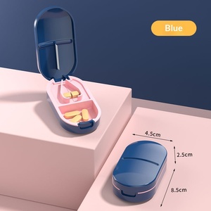 Custom Logo Plastic Injection-Molded Travel Weekly Pill Organizer 4/6 Compartments Daily Pill Box Pocket Detachable Medicine - Product Image 6