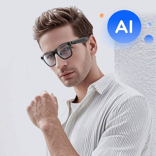 First-person Perspective Smart S336 AI Smart Glasses Anti Blue Light 2000W Pixel Camera Take Photos Video Recording Life
