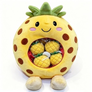 Custom <b>Pineapple</b> snack bag plush, <b>Pineapple</b> pouch plush toy, Removeable <b>pineapple</b> stuffing plush, Fruit bag plush pillow - Product Image 5