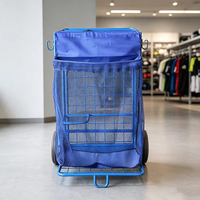 Chariot de sport multifonctionnel en fer avec sac à balles en filet pour l'entraînement en extérieur – Vente en gros usine