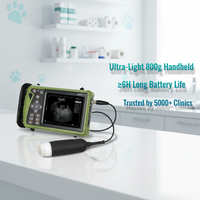 Échographe vétérinaire portable EUR VET avec poignée confortable, portable et convivial pour divers examens animaux