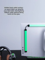Lampu LED Strip Musik Sinkronisasi IP65, Dapat Diredupkan, Bertenaga USB, Lampu Latar Ambient untuk Gaming PC, untuk Pengaturan Monitor Desktop