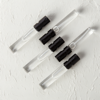 Flacon pulvérisateur vide en verre transparent rechargeable pour échantillons de parfum, mini flacon de 2 ml, 3 ml, 5 ml, 10 ml, vente en gros