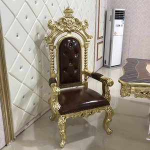 Chaises sculptées européennes en bois, meubles de maison, meubles anciens, extra-larges, personnalisées, villa, mariage, hôtel, <span class=keywords><strong>table</strong></span> à <span class=keywords><strong>manger</strong></span> pour 16 à 20 <span class=keywords><strong>personnes</strong></span> - Product Image 4