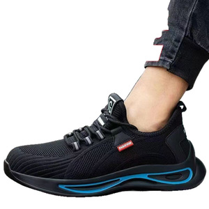 Safety Shoes Flyknit Mesh Steel Toe Anti Impact Anti Puncture Work Shoes Construction Site Lightweight Non Slip Wear Resistant - Product Image 5