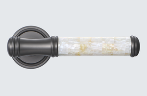 EADER-フランス風ライトラグジュアリーシェル型寝室ドアロック合金亜鉛 - Product Image 5