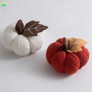 Decorazioni Artigianali Fai-da-Te a Forma di Zucca in Maglia Artificiale, Ornamenti Pendenti per Feste Festive, Piccole Zucche per la Raccolta e il Ringraziamento - Product Image 4
