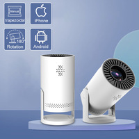 Proyector Portátil Inteligente HY200 LED para Cine en Casa, Giratorio, para Exteriores, Android 6.0, con 160 Lúmenes, 720P, 8GB, WiFi Integrado, USB
