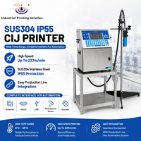 Printer Inkjet Kontinu 360 yang Andal dengan Daya Tahan 24/7 °   Mesin Ruby Nozzle Coder untuk Penandaan Kabel Pipa Plastik Baja Kaca