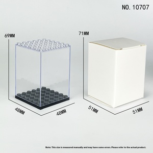 Vitrine anti-poussière pour jouets <span class=keywords><strong>LEGO</strong></span>-Boîte de rangement en acrylique pour modèle de voiture Collection de blocs de construction en briques en plastique - Product Image 6