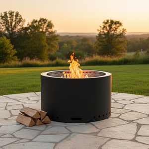 Factory Supply 27 Inch Portable Outdoor Smokeless <strong>Fire</strong> <strong>Pit</strong> Wood Burning Central <strong>Fire</strong> Bowl With <strong>Fire</strong> Poker for <strong>Camping</strong> - Product Image 1