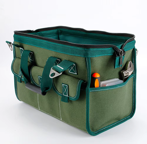 Sac à outils multifonctionnel portable en toile diagonale Master Dai avec fermeture éclair pour les plombiers, étui spécial - Product Image 2