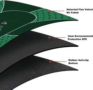 Tappetino <span class=keywords><strong>da</strong></span> blackjack pieghevole antiscivolo, adatto per otto giocatori, tappetino <span class=keywords><strong>da</strong></span> tavolo <span class=keywords><strong>da</strong></span> casinò Texas Hold'em - Product Image 3