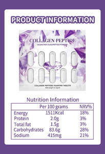 Tabletas de Péptidos de Colágeno para Aclarar la Piel de Adultos, Vitamina C, Antioxidantes, L-Glutatión, Colágeno Marino para Hidratación y Aclaramiento - Product Image 5