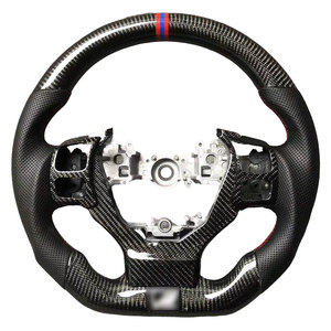 Volante de Coche Personalizado de Fibra de Carbono con Cuero <span class=keywords><strong>Blanco</strong></span> Perforado, Compatible con <span class=keywords><strong>Lexus</strong></span> IS350 GS350 GS300 IS250 RC350 LS <span class=keywords><strong>UX</strong></span> IS ES - Product Image 6