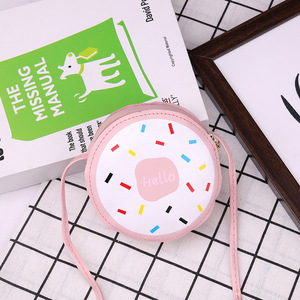 Мультяшная сумка для девочек, Детский кошелек, маленький кошелек для монет, коробка, сумка, симпатичный пончик, сумка через плечо для маленьких девочек - Product Image 2