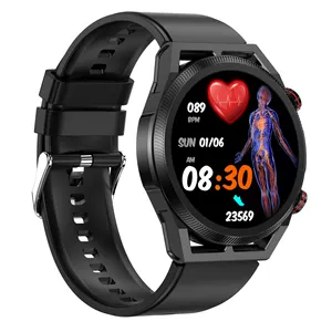 Et310 Android Compatible Digital Smartwatch Iso Ip67 Deep Waterproof Ecg Bt Body Temperature Monitoring Ios Android Operating