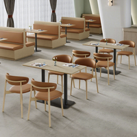 Chaise de restaurant moderne et minimaliste en bois massif, non pliable, pour salon de thé, restaurant de nouilles, restauration rapide, et restaurant de fondue