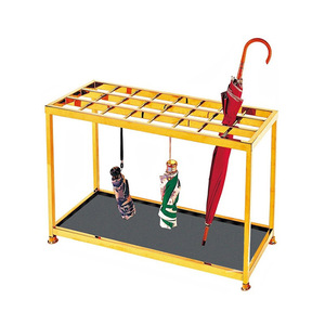 Soporte para paraguas con cerradura, 36 piezas, dorado, moderno, para vestíbulo de hotel y campo de golf - Product Image 3