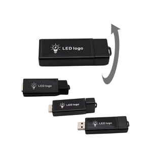 <span class=keywords><strong>USKY</strong></span> Lightning Usb OEM logo Factory Led 16GB 32GB 64GB Swivel Usb Drive Llavero Tarjeta DE CRÉDITO Forma Memoria LED Pendrive - Product Image 3