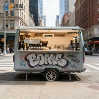 Remorque mobile OEM pour café, thé au lait, limonade et boissons, idéale pour les festivals, événements en plein air et marchés