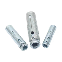 M14 M16 M20 ASTM A325 A307 GR2 GR5 acier au carbone galvanisé jaune bleu zingué 3 pièces 4 pièces bouclier ancrage attaches boulon de fixation