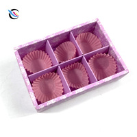 Boîte d'emballage de gâteau au chocolat en papier blanc personnalisé avec manchon Transparent et papier de cuisson