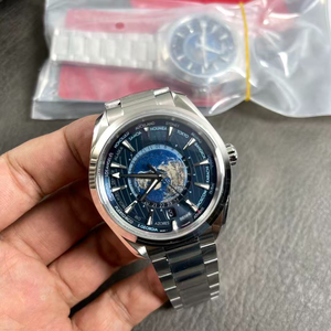 High-quality Original Version <b>Men's</b> Luxury Fully Automatic Mechanical <b>Watch</b> Classic Blue Pattern, Waterproof Stainless.Omegaes - Product Image 2