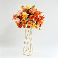 Maßgefertigte Künstliche Blumenkugel 20 Zoll Seiden-Blumenball Hochzeitstisch-Dekoration Großhandel