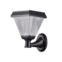 Lampes murales solaires LED modernes en PC, étanches IP65, pour extérieur, jardin, mur et portail - Vente en gros usine