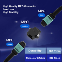 Cable de Conexión Preterminado de Fábrica OM4 Multimodo MPO-12 a 4xLC, 12 Fibras para Centro de Datos de 40G/100G, Disponible de 8-144F