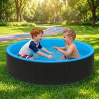 Piscine gonflable géante ronde bleue en PVC pliable pas chère pour adultes en vente