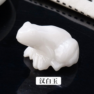 HZ sculture di animali intagliati a mano con pietre preziose animali decorazione per la casa Feng Shui mascotte animali di cristallo <span class=keywords><strong>nero</strong></span> Labradorite rana di cristallo - Product Image 2