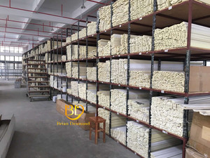 Được thiết kế tốt Nhà Cầu Thang nội thất trang trí vật liệu PU hội đồng quản trị bảng điều chỉnh với màu vàng 2.4 Mét dài - Product Image 4