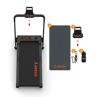 Caminadora Eléctrica Plegable KREEDA de 12 km/h con Tapete para Correr y Accesorios, Máquina de Fitness para Gimnasio en Casa