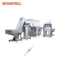 Machine d'assemblage automatique de seringues médicales jetables, neuve, pour usines de fabrication, 2 ou 3 parties