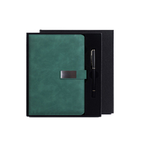 Lot de 2 cahiers A5 en PU avec bouton-pression PQ, stylo et cahier, cahiers colorés, vente en gros Chine, cahier scolaire étanche, coffret cadeau